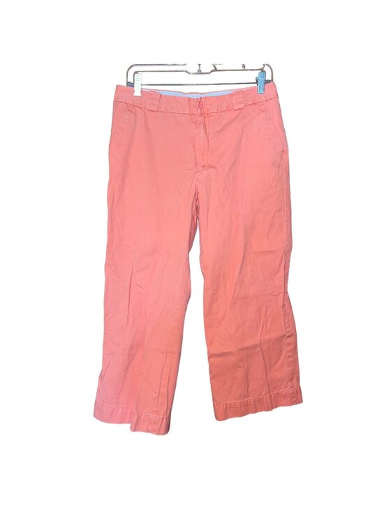 GAP Pants - Gap Womens Coral Pants Classic Fit Size 10R With Pockets & Button-Zip Closure